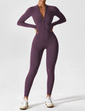 WOMEN'S FITTED ZIP UP LONG SLEEVE JUMPSUIT SET - Zarino Newstyle