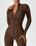 WOMEN'S FITTED ZIP UP LONG SLEEVE JUMPSUIT SET - Zarino Newstyle