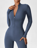 WOMEN'S FITTED ZIP UP LONG SLEEVE JUMPSUIT SET - Zarino Newstyle