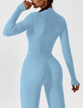 WOMEN'S FITTED ZIP UP LONG SLEEVE JUMPSUIT SET - Zarino Newstyle