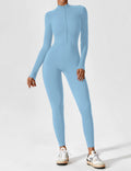 WOMEN'S FITTED ZIP UP LONG SLEEVE JUMPSUIT SET - Zarino Newstyle