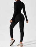 WOMEN'S FITTED ZIP UP LONG SLEEVE JUMPSUIT SET - Zarino Newstyle