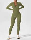 WOMEN'S FITTED ZIP UP LONG SLEEVE JUMPSUIT SET - Zarino Newstyle