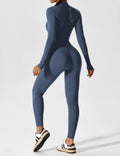 WOMEN'S FITTED ZIP UP LONG SLEEVE JUMPSUIT SET - Zarino Newstyle