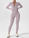 WOMEN'S FITTED ZIP UP LONG SLEEVE JUMPSUIT SET - Zarino Newstyle