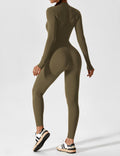 WOMEN'S FITTED ZIP UP LONG SLEEVE JUMPSUIT SET - Zarino Newstyle