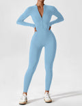 WOMEN'S FITTED ZIP UP LONG SLEEVE JUMPSUIT SET - Zarino Newstyle