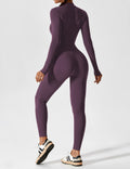 WOMEN'S FITTED ZIP UP LONG SLEEVE JUMPSUIT SET - Zarino Newstyle