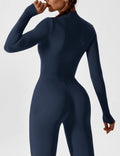 WOMEN'S FITTED ZIP UP LONG SLEEVE JUMPSUIT SET - Zarino Newstyle
