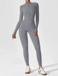 WOMEN'S FITTED ZIP UP LONG SLEEVE JUMPSUIT SET - Zarino Newstyle