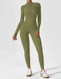 WOMEN'S FITTED ZIP UP LONG SLEEVE JUMPSUIT SET - Zarino Newstyle