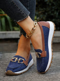 WOMEN'S FLAT WEDGE BUCKLE SUMMER LOAFERS - Zarino Newstyle