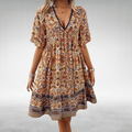 WOMEN'S FLORAL BOHO MINI DRESS FOR SUMMER - Zarino Newstyle