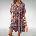 WOMEN'S FLORAL BOHO MINI DRESS FOR SUMMER - Zarino Newstyle