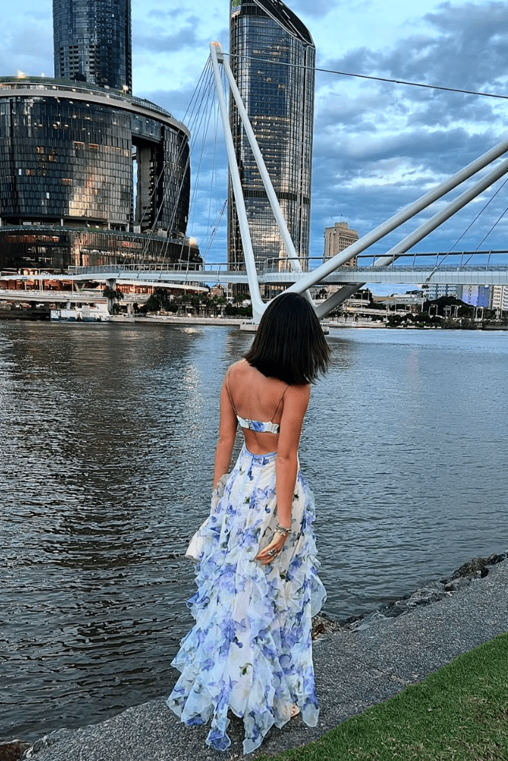 WOMEN'S FLORAL CUT OUT SUMMER MAXI DRESS - Zarino Newstyle
