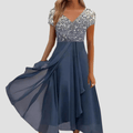 WOMEN'S FLORAL EMBROIDERED MAXI DRESS - Zarino Newstyle
