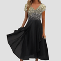 WOMEN'S FLORAL EMBROIDERED MAXI DRESS - Zarino Newstyle