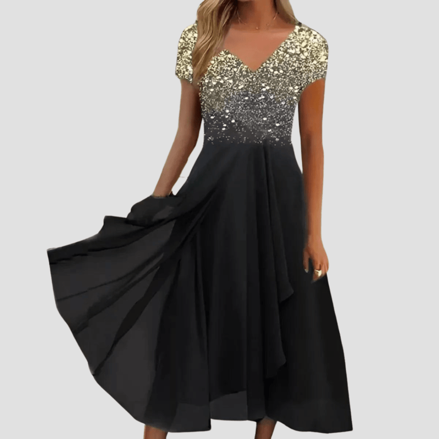 WOMEN'S FLORAL EMBROIDERED MAXI DRESS - Zarino Newstyle