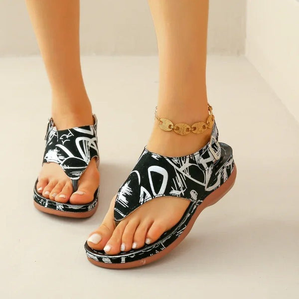 WOMEN'S FLORAL ORTHOPEDIC SANDALS