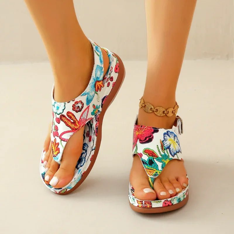 WOMEN'S FLORAL ORTHOPEDIC SANDALS - Zarino Newstyle