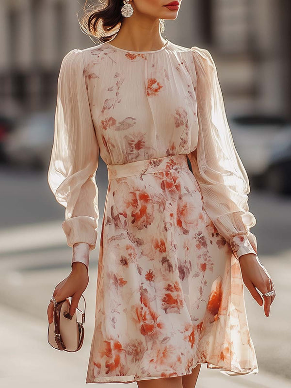 WOMEN'S FLORAL PLEATED SUMMER DRESS - Zarino Newstyle