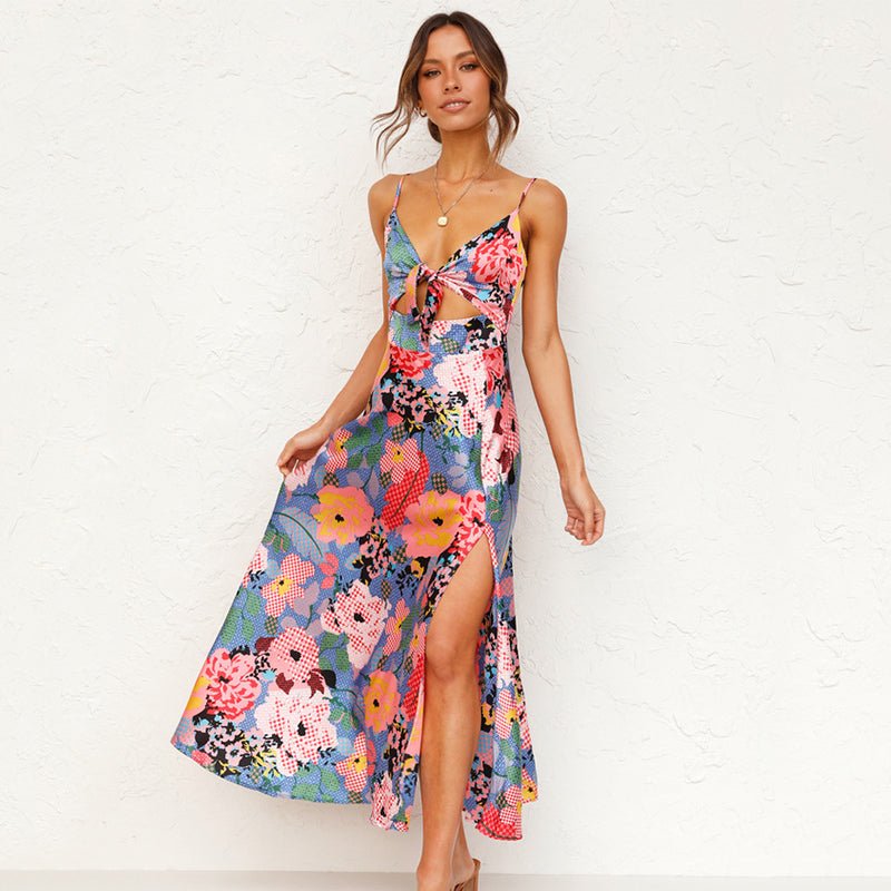 WOMEN'S FLORAL PRINT SUMMER MAXI DRESS - Zarino Newstyle
