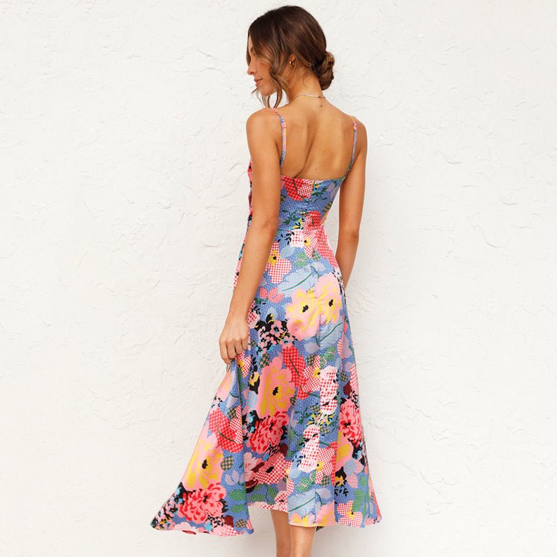 WOMEN'S FLORAL PRINT SUMMER MAXI DRESS - Zarino Newstyle