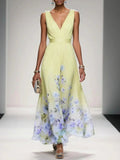 WOMEN'S FLORAL PRINT SUMMER WEDDING GUEST DRESS - Zarino Newstyle