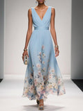 WOMEN'S FLORAL PRINT SUMMER WEDDING GUEST DRESS - Zarino Newstyle