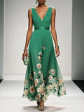 WOMEN'S FLORAL PRINT SUMMER WEDDING GUEST DRESS - Zarino Newstyle