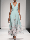 WOMEN'S FLORAL PRINT SUMMER WEDDING GUEST DRESS - Zarino Newstyle