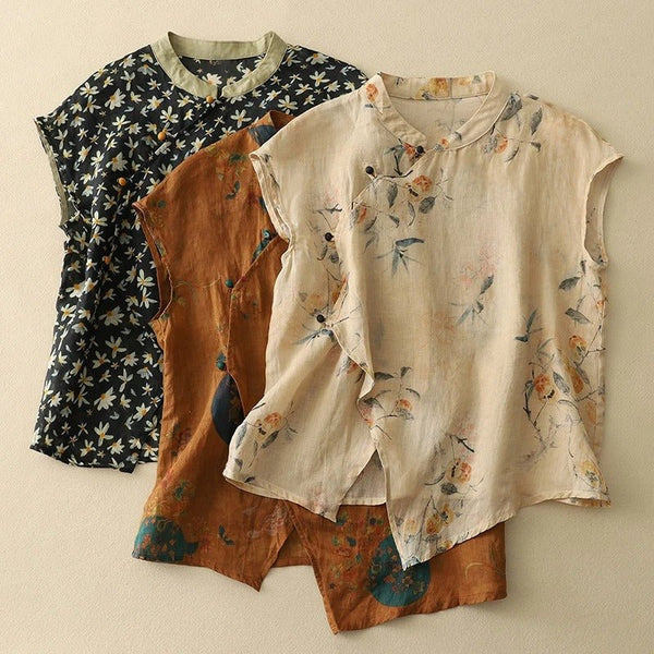 WOMEN'S FLORAL SUMMER BLOUSE
