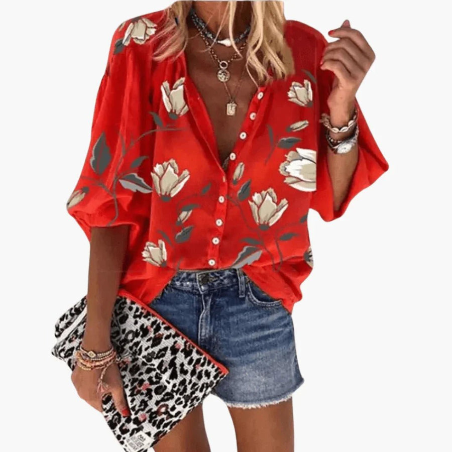 WOMEN'S FLORAL SUMMER BLOUSE - Zarino Newstyle