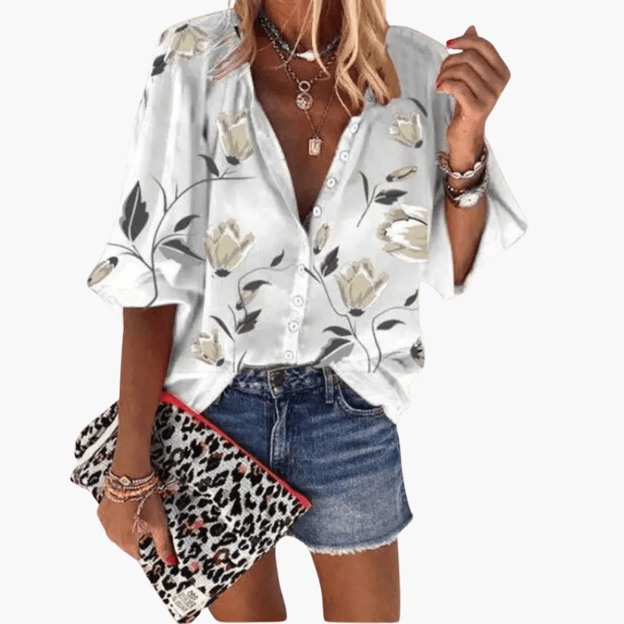 WOMEN'S FLORAL SUMMER BLOUSE - Zarino Newstyle