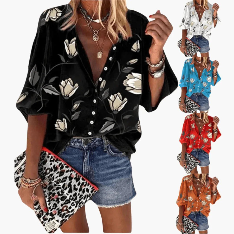 WOMEN'S FLORAL SUMMER BLOUSE - Zarino Newstyle