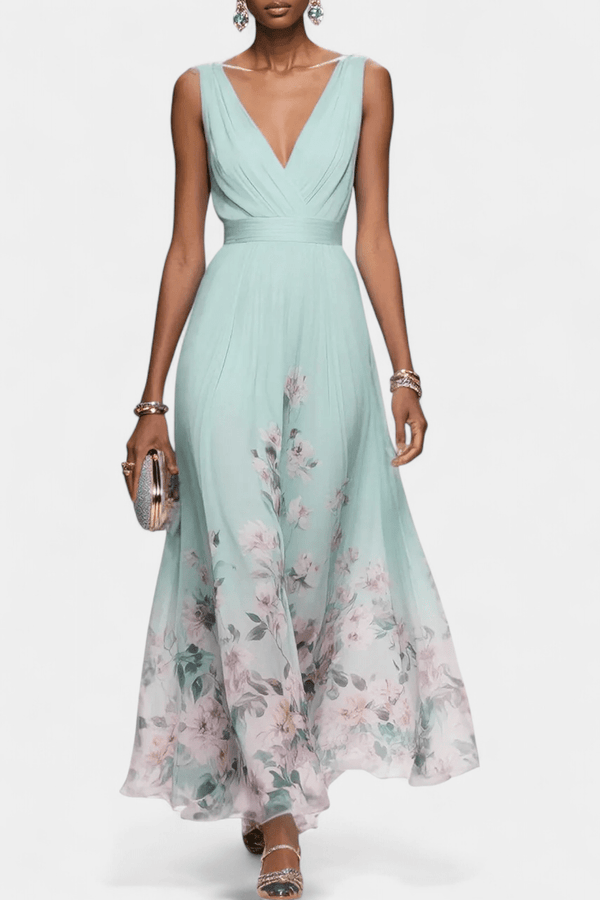WOMEN'S FLORAL SUMMER MAXI DRESS