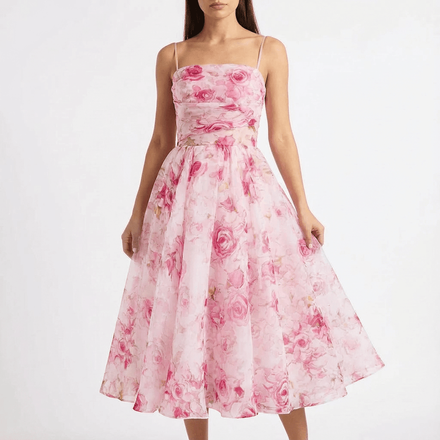 WOMEN'S FLORAL SUMMER MIDI DRESS - Zarino Newstyle