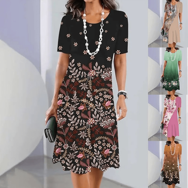 WOMEN'S FLORAL SUMMER MIDI DRESS - Zarino Newstyle