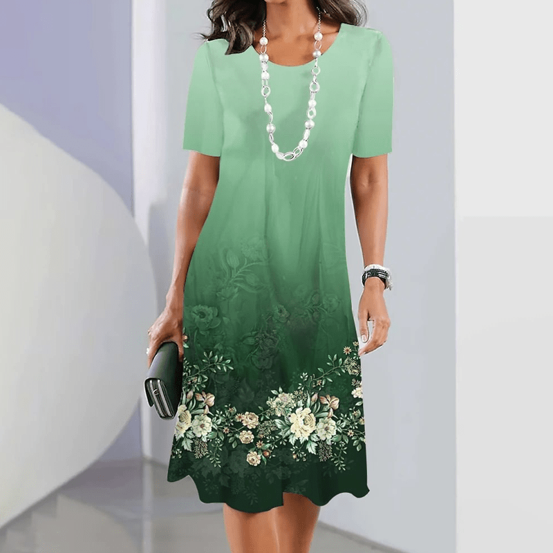 WOMEN'S FLORAL SUMMER MIDI DRESS - Zarino Newstyle
