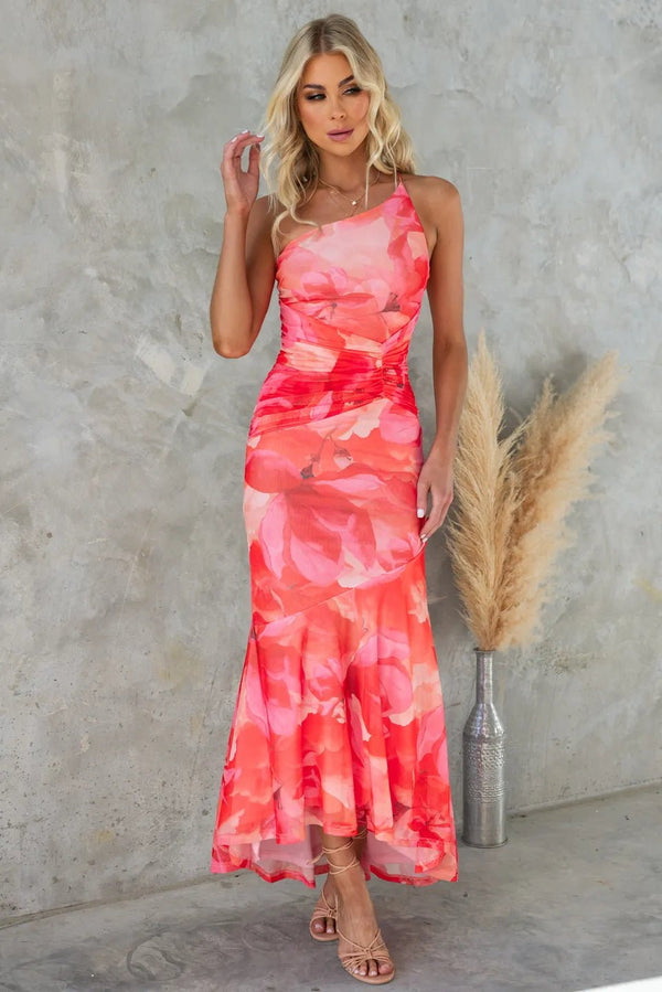 WOMEN'S FLORAL SUMMER MIDI DRESS