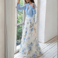 WOMEN'S FLORAL V - NECK FLOWING SUMMER MAXI DRESS - Zarino Newstyle
