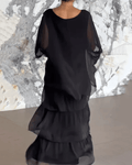 WOMEN'S FLOWING LAYERED KAFTAN SUMMER MAXI DRESS - Zarino Newstyle