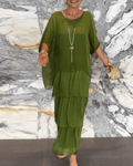 WOMEN'S FLOWING LAYERED KAFTAN SUMMER MAXI DRESS - Zarino Newstyle