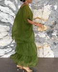 WOMEN'S FLOWING LAYERED KAFTAN SUMMER MAXI DRESS - Zarino Newstyle