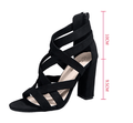 WOMEN'S GLADIATOR BLOCK HEEL SANDALS - Zarino Newstyle