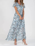 WOMEN'S GLAMOROUS FLORAL SUMMER MIDI DRESS - Zarino Newstyle