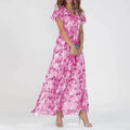 WOMEN'S GLAMOROUS FLORAL SUMMER MIDI DRESS - Zarino Newstyle
