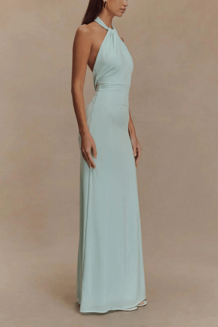 WOMEN'S HALTER NECK OPEN BACK BODYCON MAXI DRESS - Zarino Newstyle