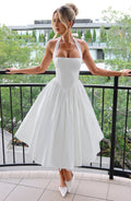 WOMEN'S HALTER NECK WEDDING GUEST SUMMER MIDI DRESS - Zarino Newstyle