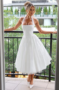 WOMEN'S HALTER NECK WEDDING GUEST SUMMER MIDI DRESS - Zarino Newstyle